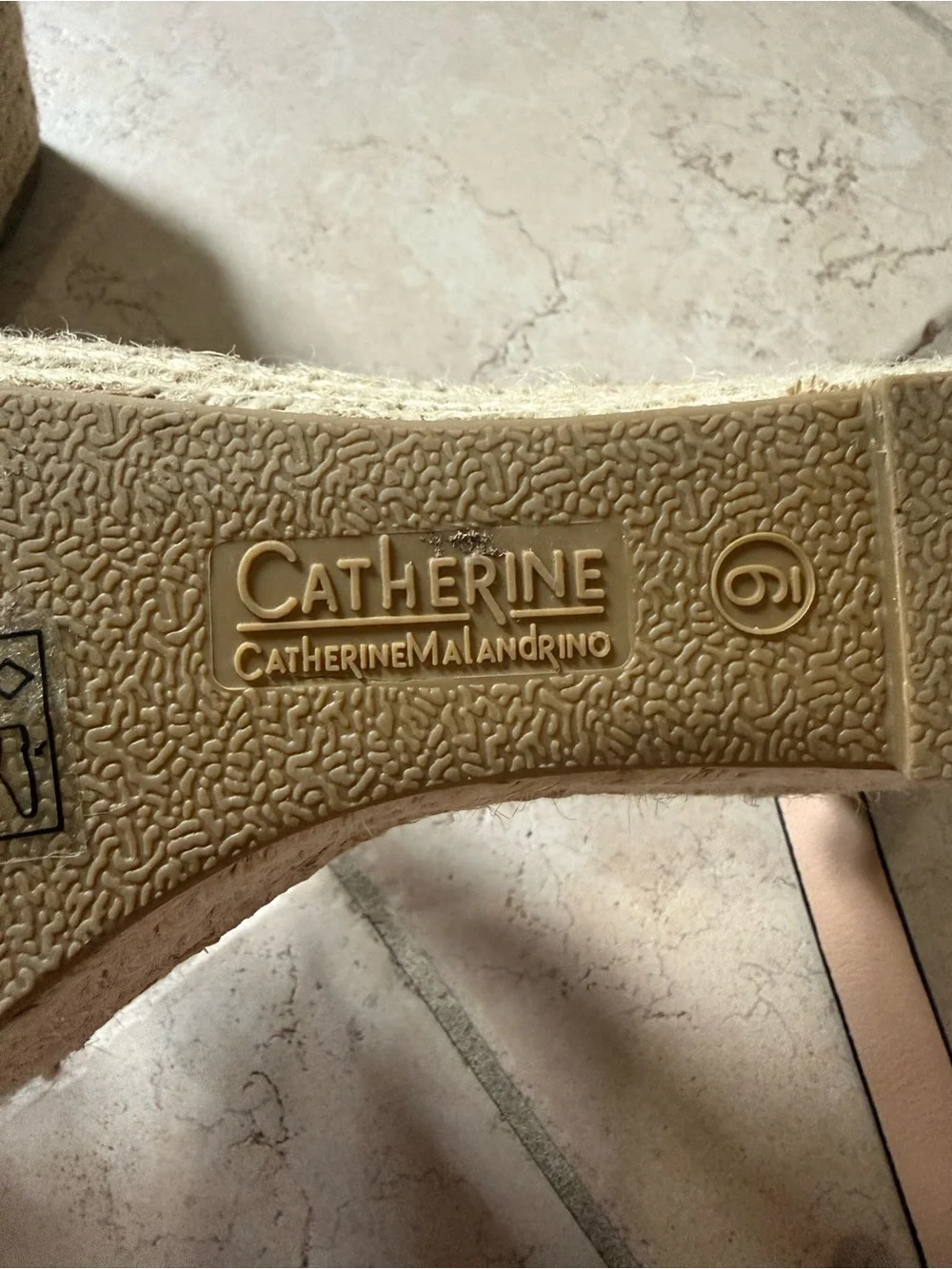 Catherine Malandrino Black & Cream Snake-Print Espadrille Wedges